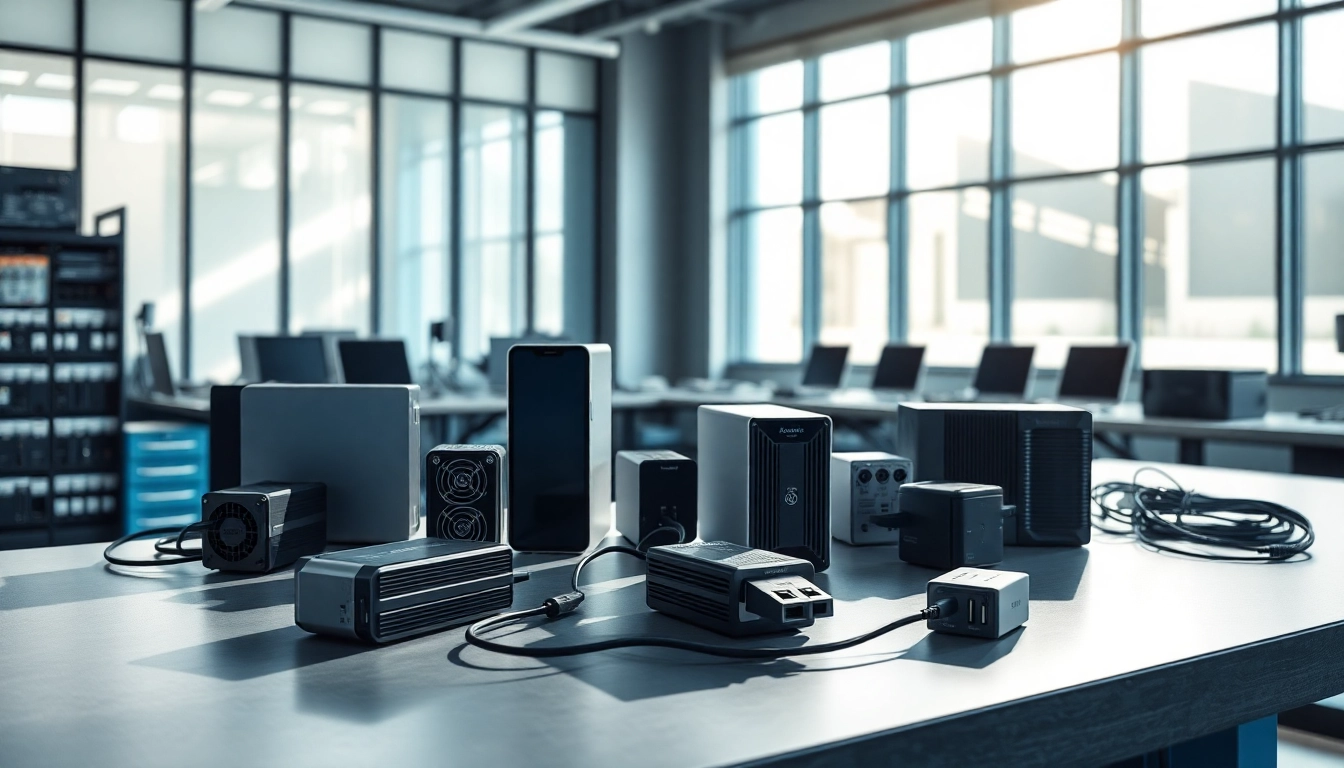 Discover TPower's premium electronic components displayed in a modern tech workspace.