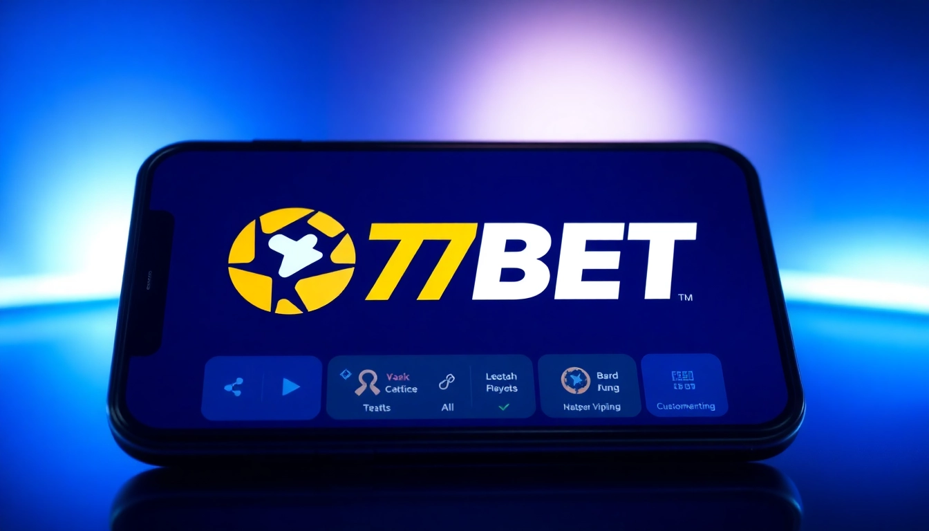 Experience betting with 77bet through a user-friendly platform showcasing vibrant interface features.