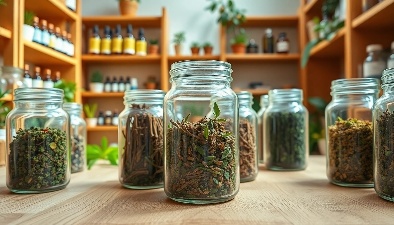 Showcasing louban dakar herbs in a professional herbalist's workspace with natural light.