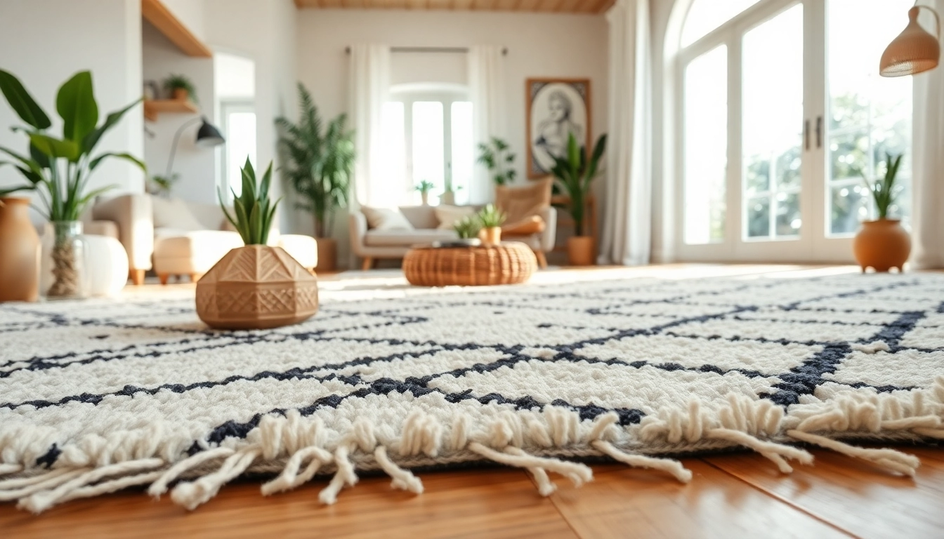 Shop luxurious Beni Ourain rugs at https://labboho.com/collections/beni-ourain-rugs, showcasing intricate patterns.