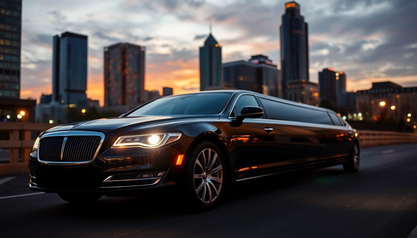 Experience exclusive car service atlanta with our luxurious limousine featuring rich leather interiors.