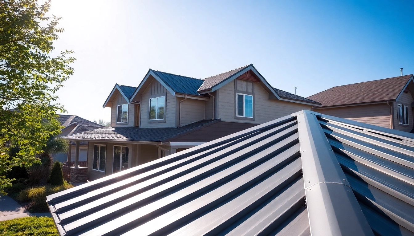 Enhance your home with residential metal roofing showcasing durability and aesthetic appeal.