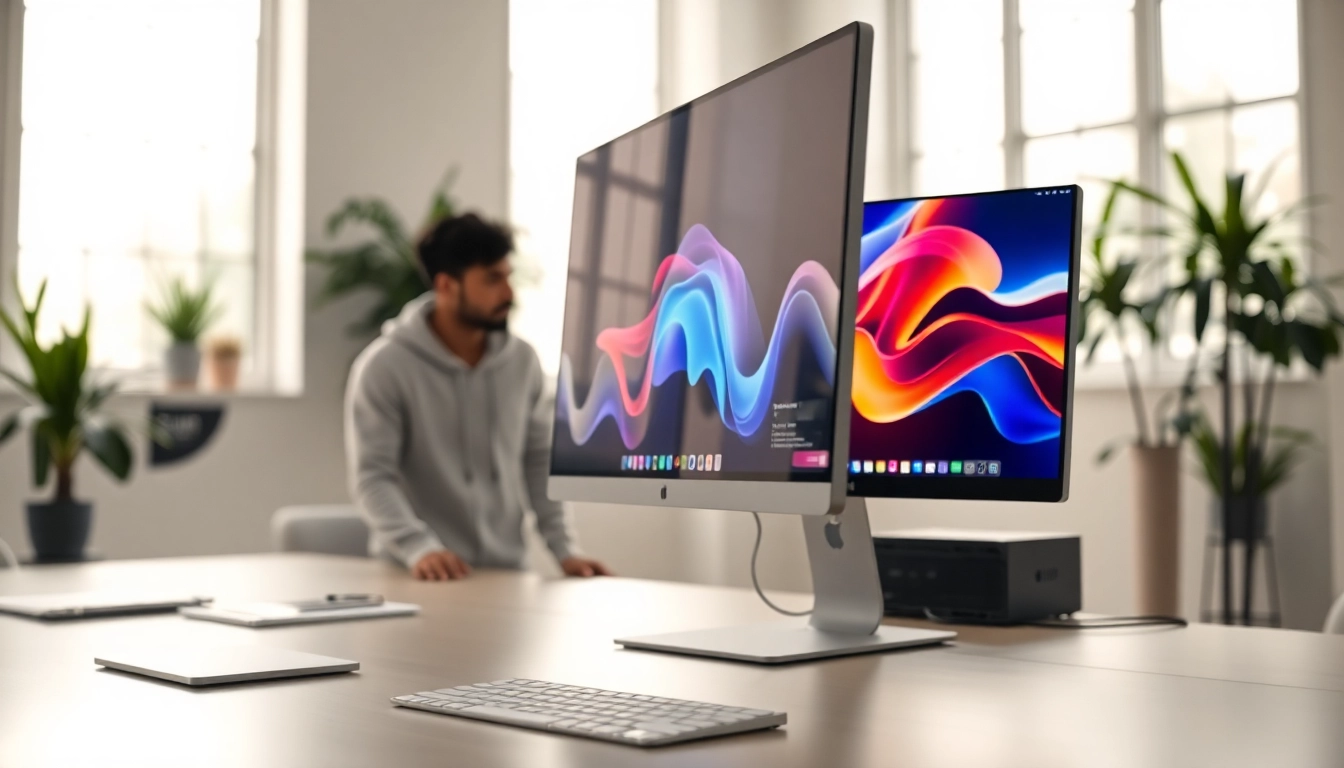 Buy Apple Pro Display XDR in a modern workspace setting showcasing professional use.