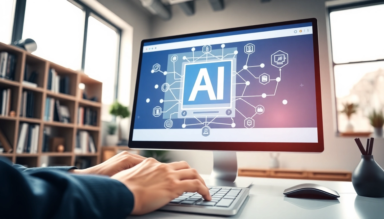 Analyze content using the advanced ai checker tool on a modern computer setup.