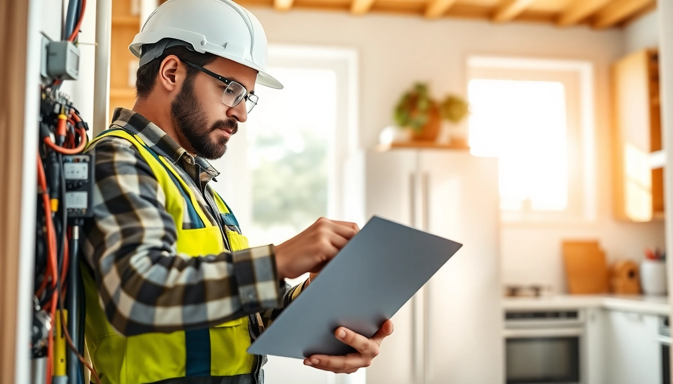 Electrical Contractor Clearwater working on a home circuit, showcasing precision and professionalism.