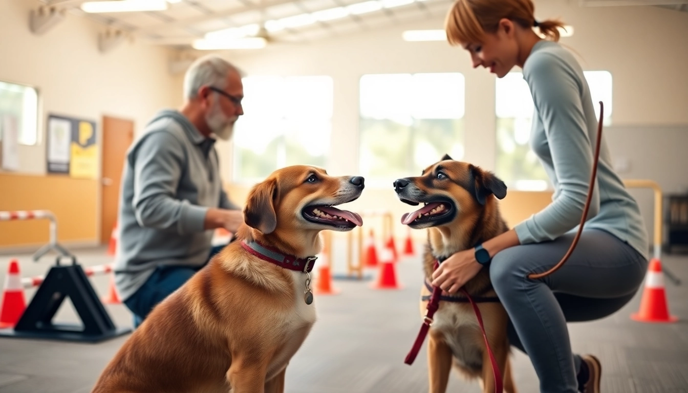 Engaging dog training session showcasing Dog Training Irvine with a trainer and a dog in an interactive environment.