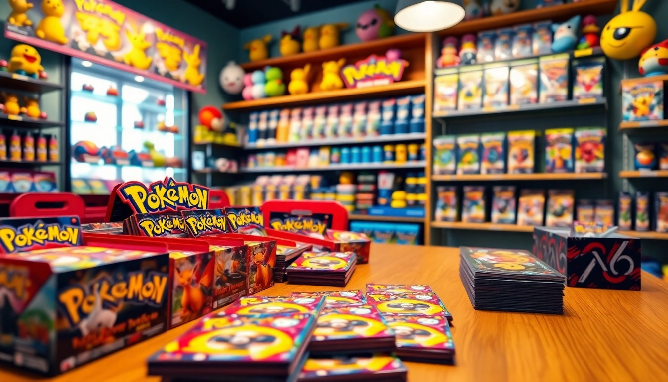 Shop vibrant Pokémon TCG items in India featuring booster packs and collectible cards.