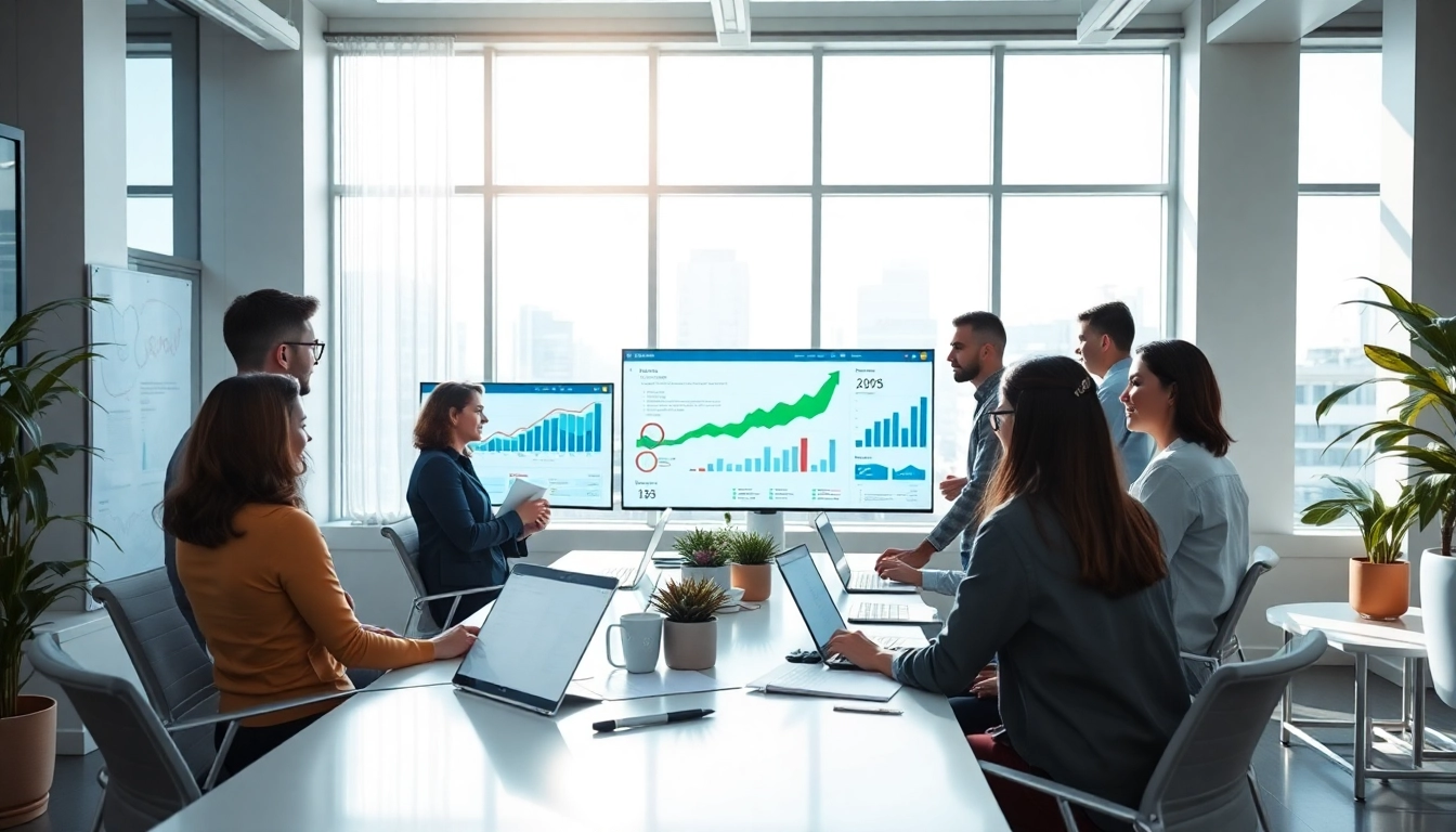 Drive traffic with expert edmonton seo strategies in a vibrant office environment.