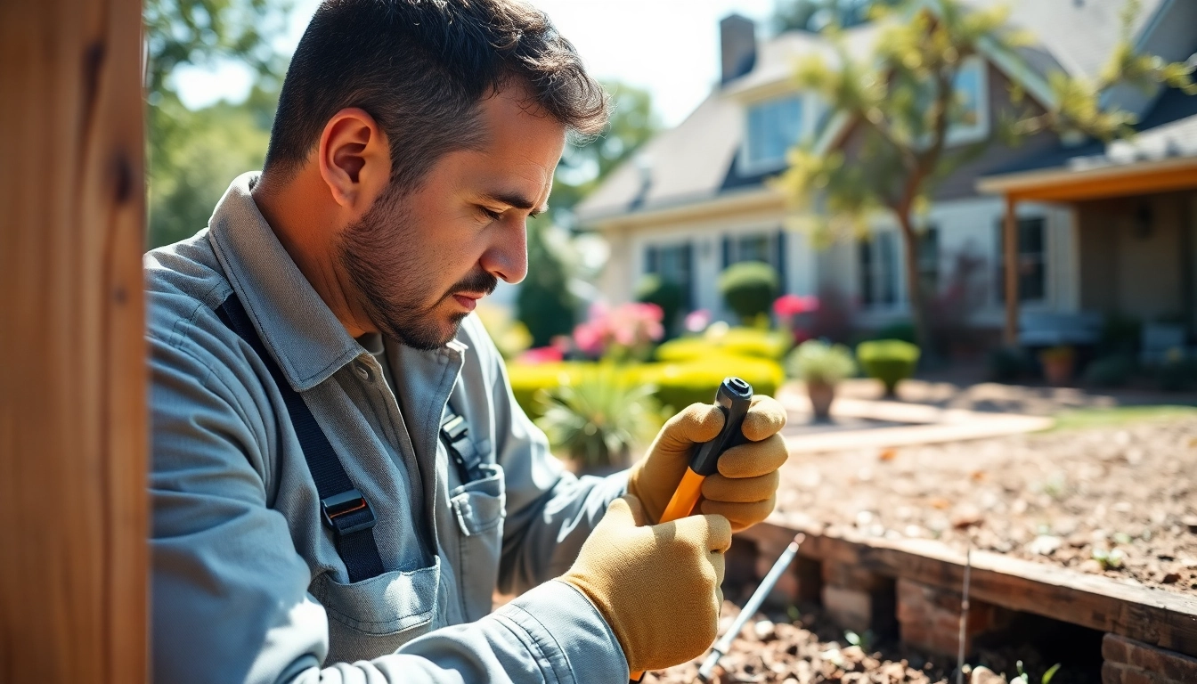 Conducting termite inspections to ensure a home is free from wood-destroying pests.