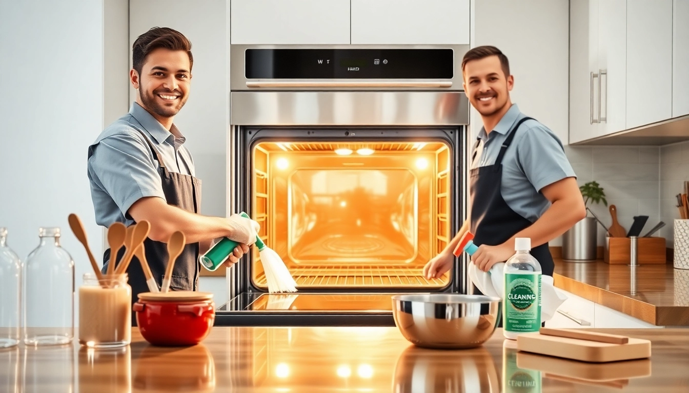 Expert oven cleaning dubai service showcasing a spotless oven in a bright kitchen.