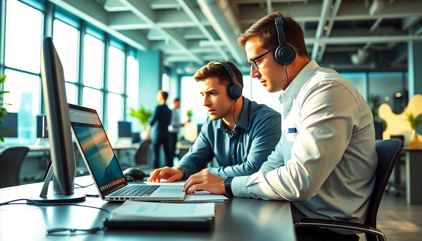 Providing Remote IT Support Markham with an IT technician troubleshooting a computer.