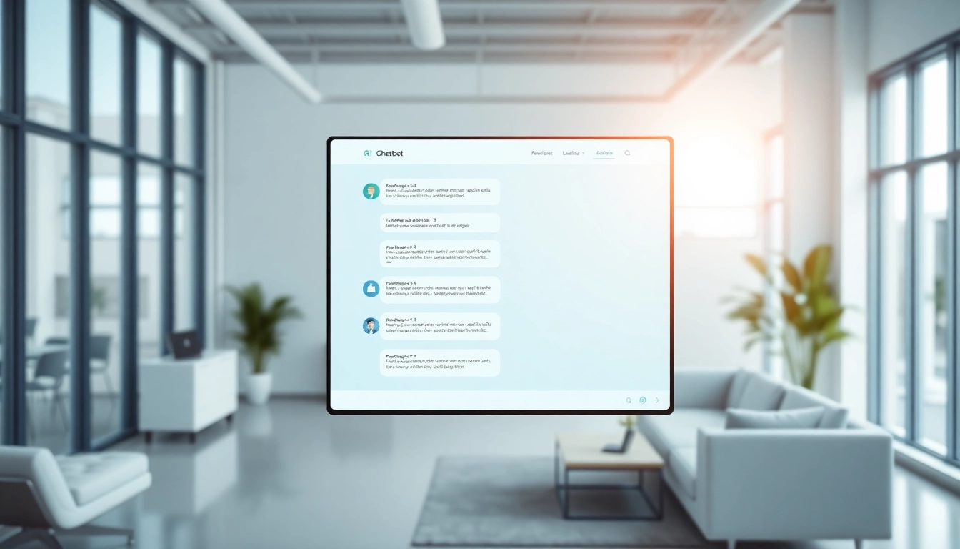 Engaging AI chatbot for website demonstration showcasing user-friendly interface.