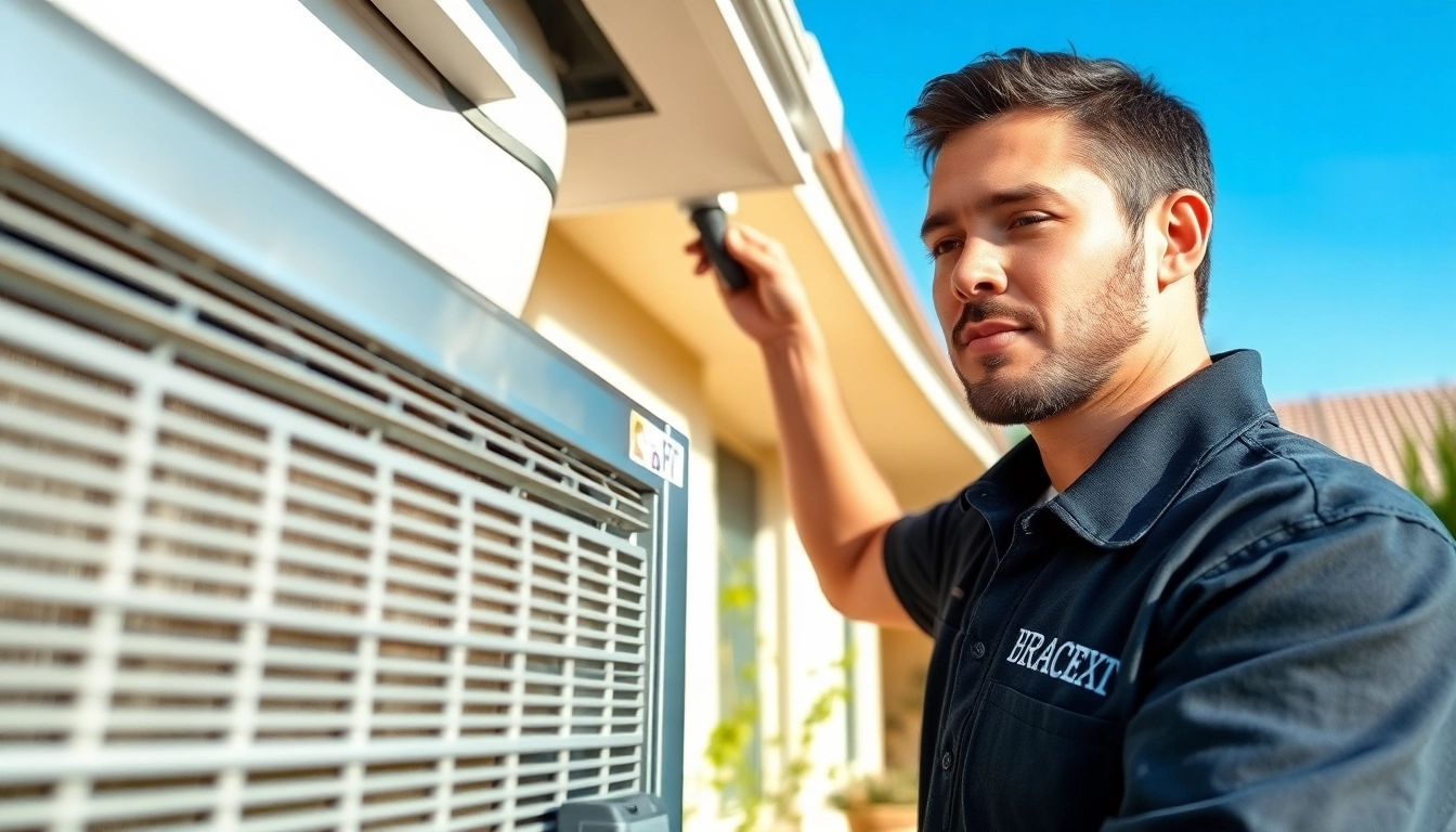 Technician providing expert ac repair glendale az services in a residential setting.