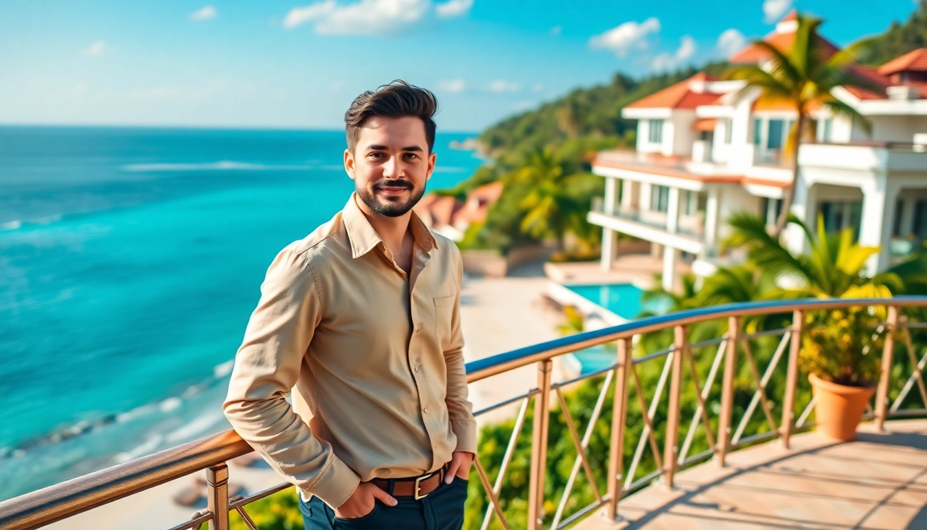 Showcase of International real estate opportunities with a professional agent and scenic property.