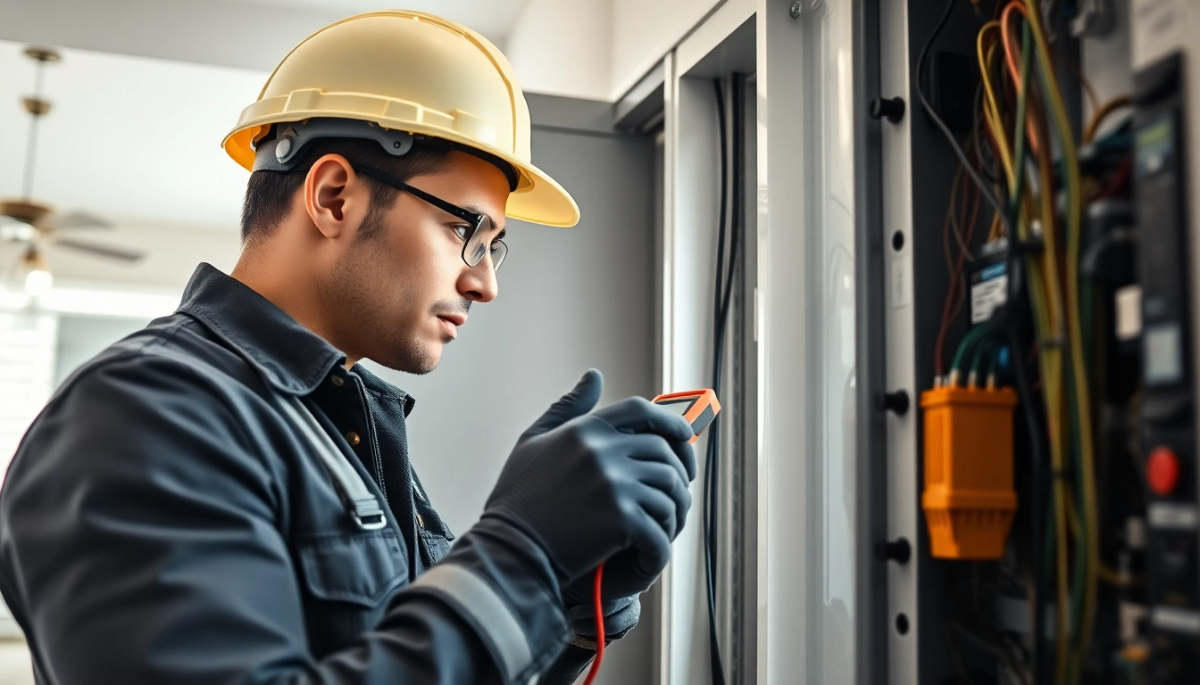 Inspecting an Electrical Panel Clearwater with a professional electrician for safety and efficiency.