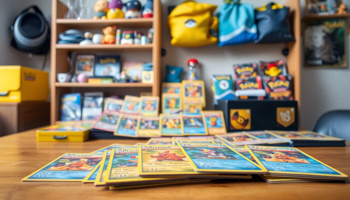 Pokemon TCG India collection displayed beautifully on a wooden table featuring vibrant cards.