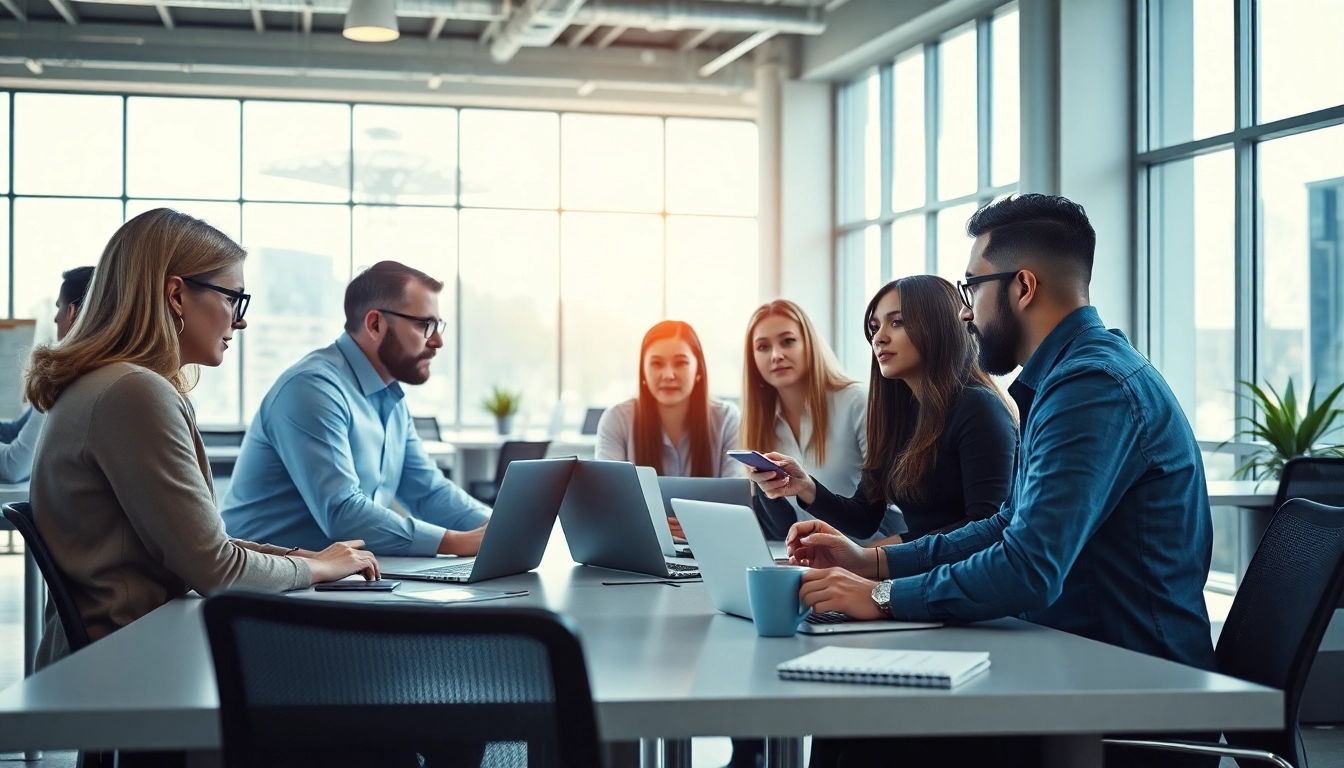 Showcasing Managed IT Services Markham with a professional team collaborating in a modern office.