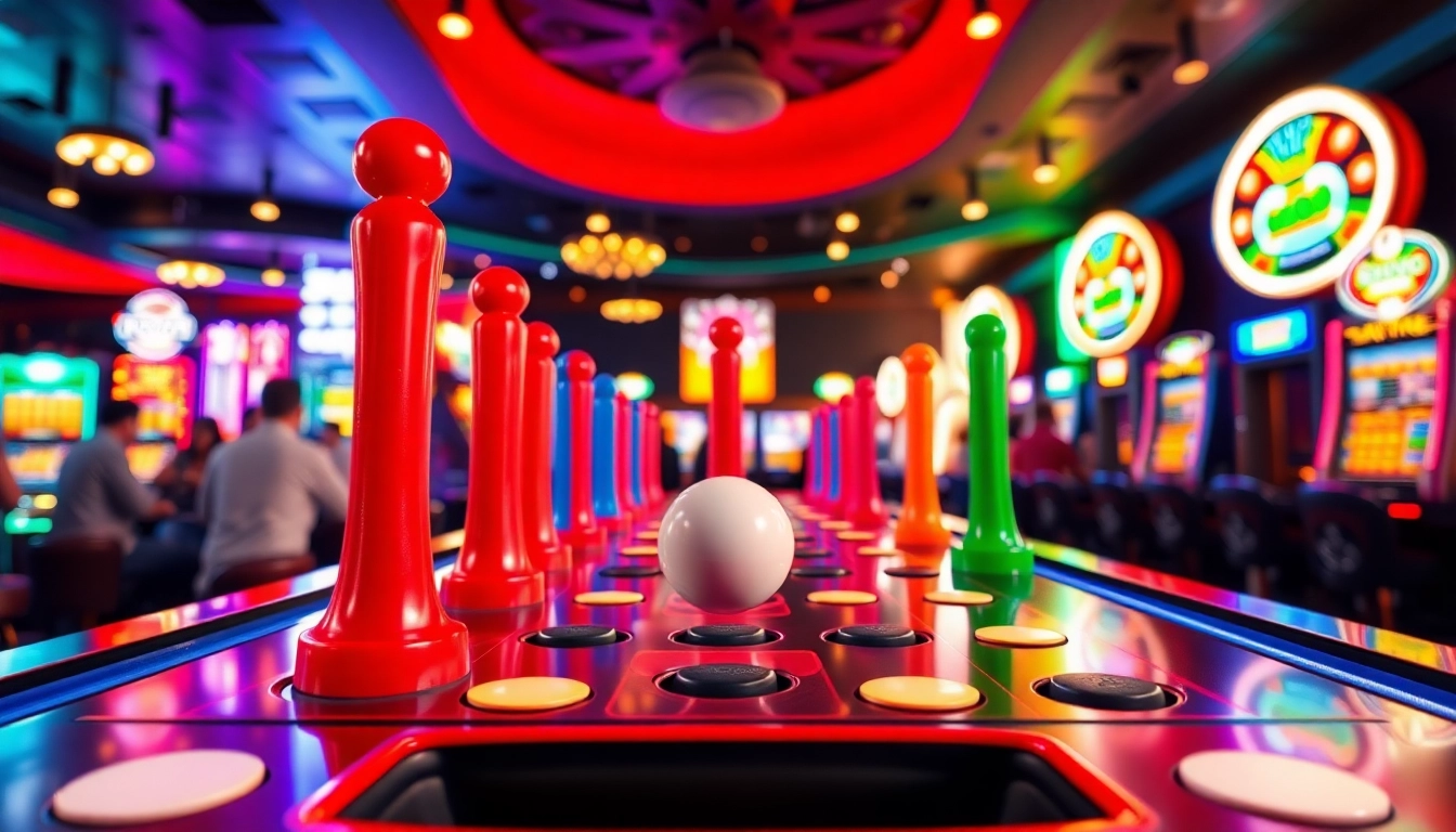 Permainan situs plinko yang menarik dengan bola jatuh di papan Plinko