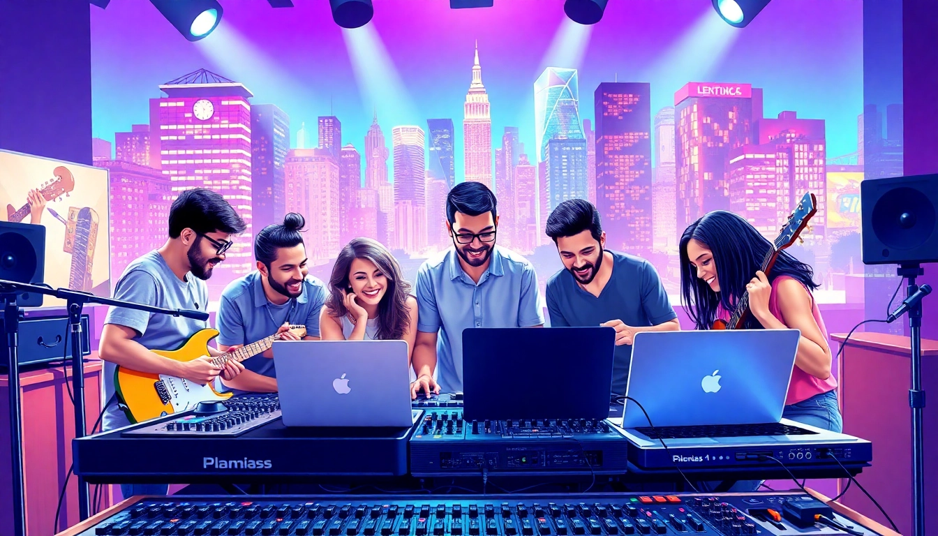 Elevate your music promotion services with innovative collaboration in a vibrant urban setting.
