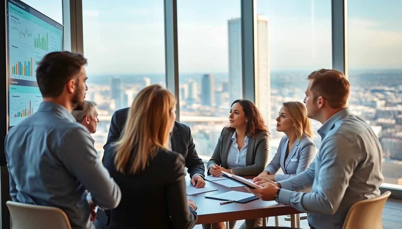 Analyze competitive intelligence data in a professional business meeting setting with diverse analysts.
